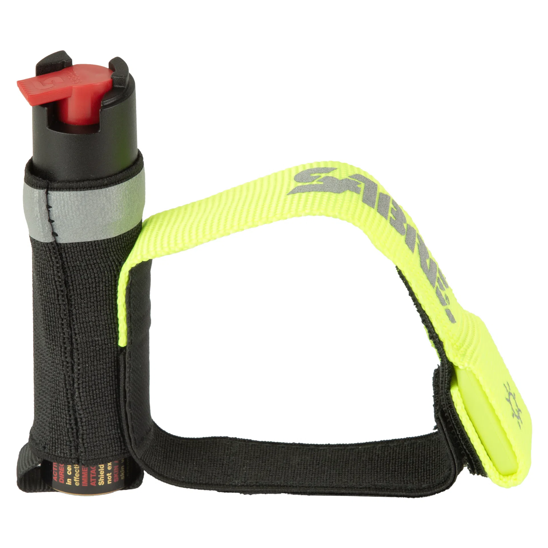Sabre Runner Pepper Gel With LED Hand Strap for Personal Defense – 0.67 oz, Black (P-22J-LED-04)