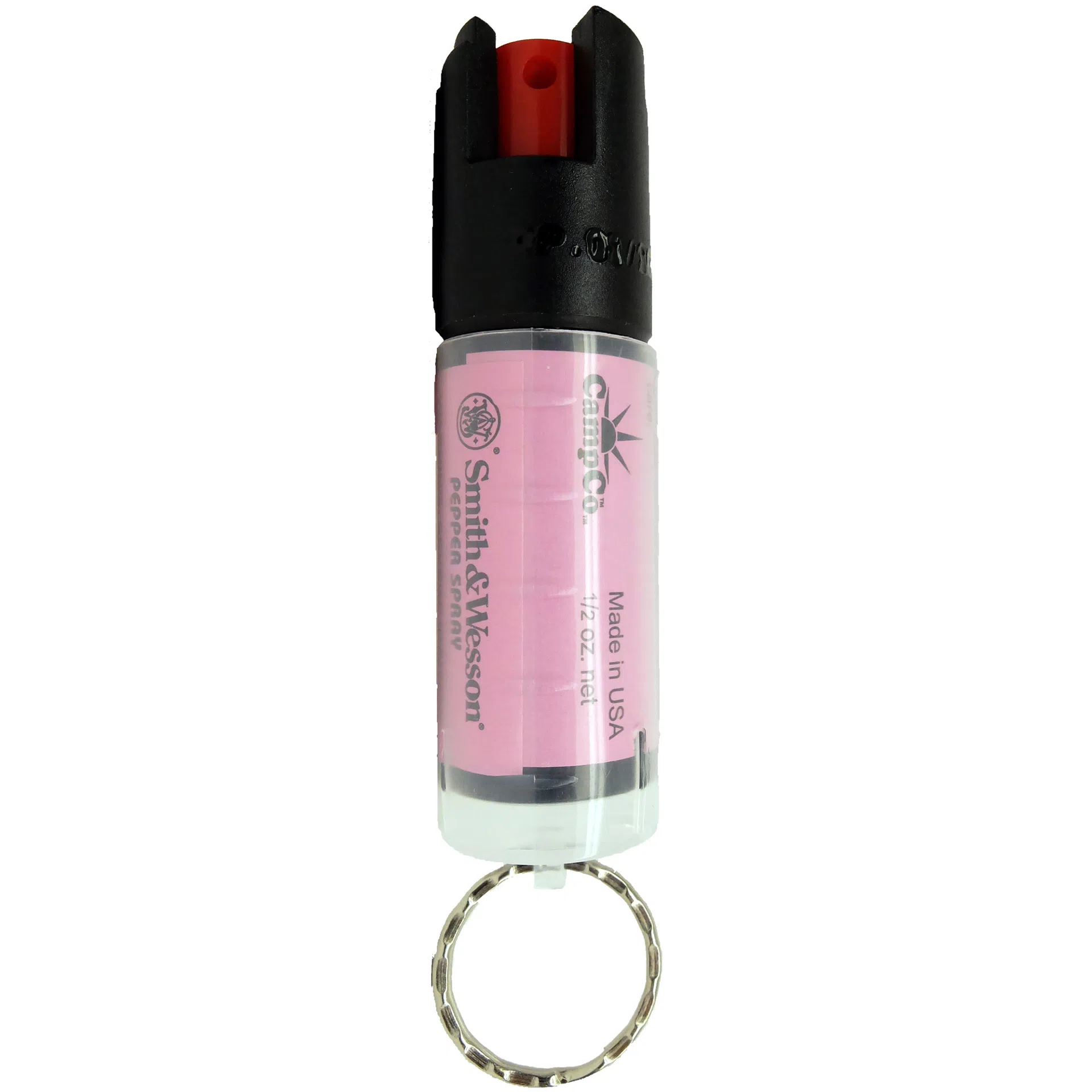Caliber Gourmet Smith And Wesson Pepper Spray Keychain – 0.5 Oz Aerosol, 10 Ft Range, Pink (SWP-1201P)