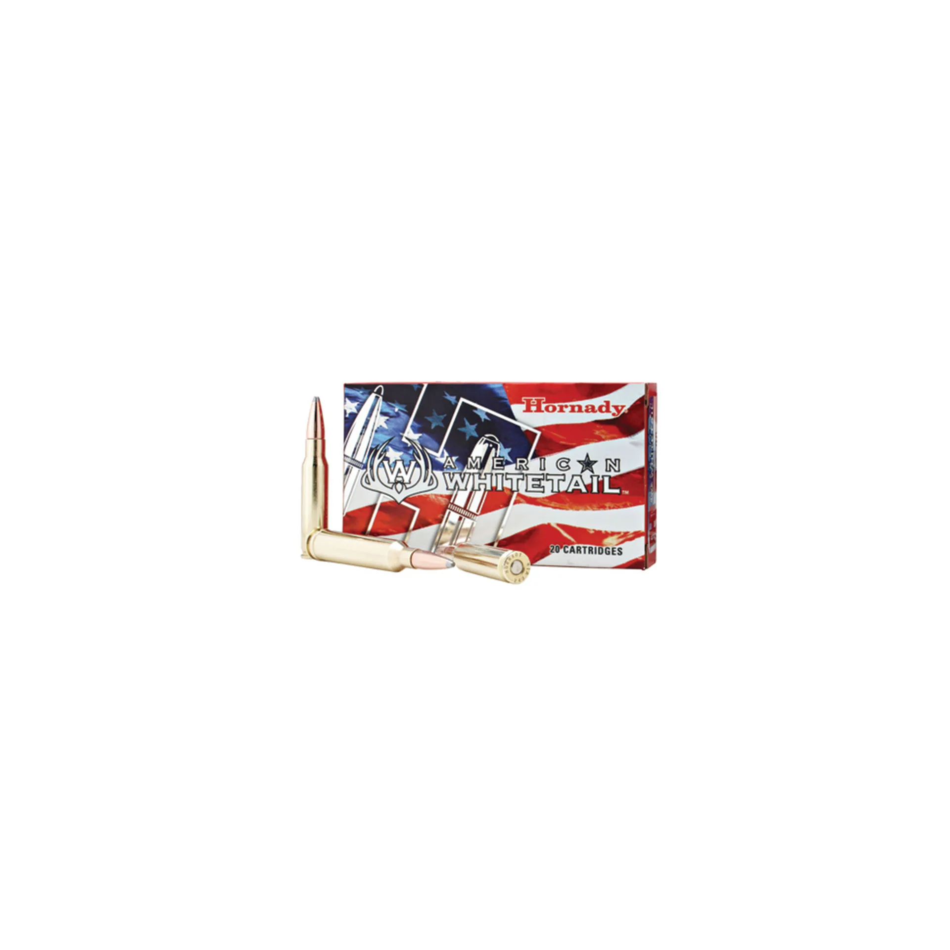 Hornady American Whitetail Rifle Ammunition for 270 Winchester – 130 Grain InterLock, 20 Rounds (8053)