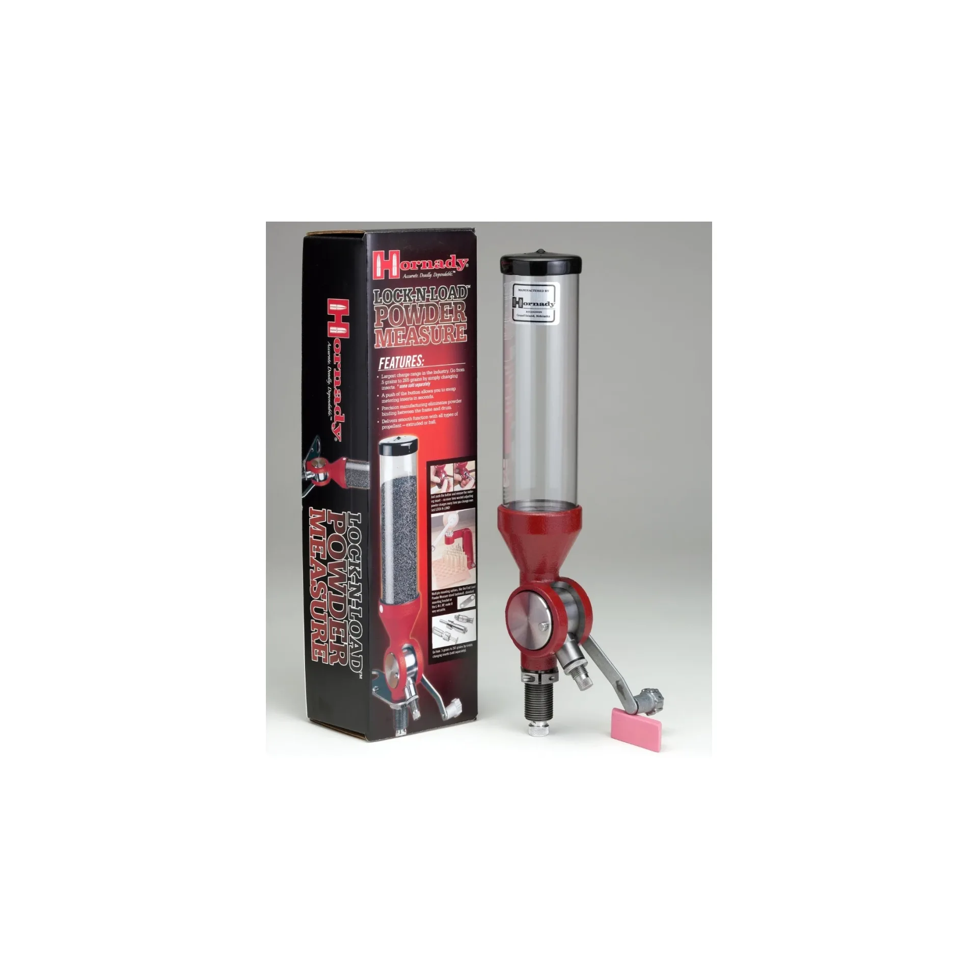Hornady Lock-N-Load Powder Measure for Reloading – Includes Drop Tubes (050069)