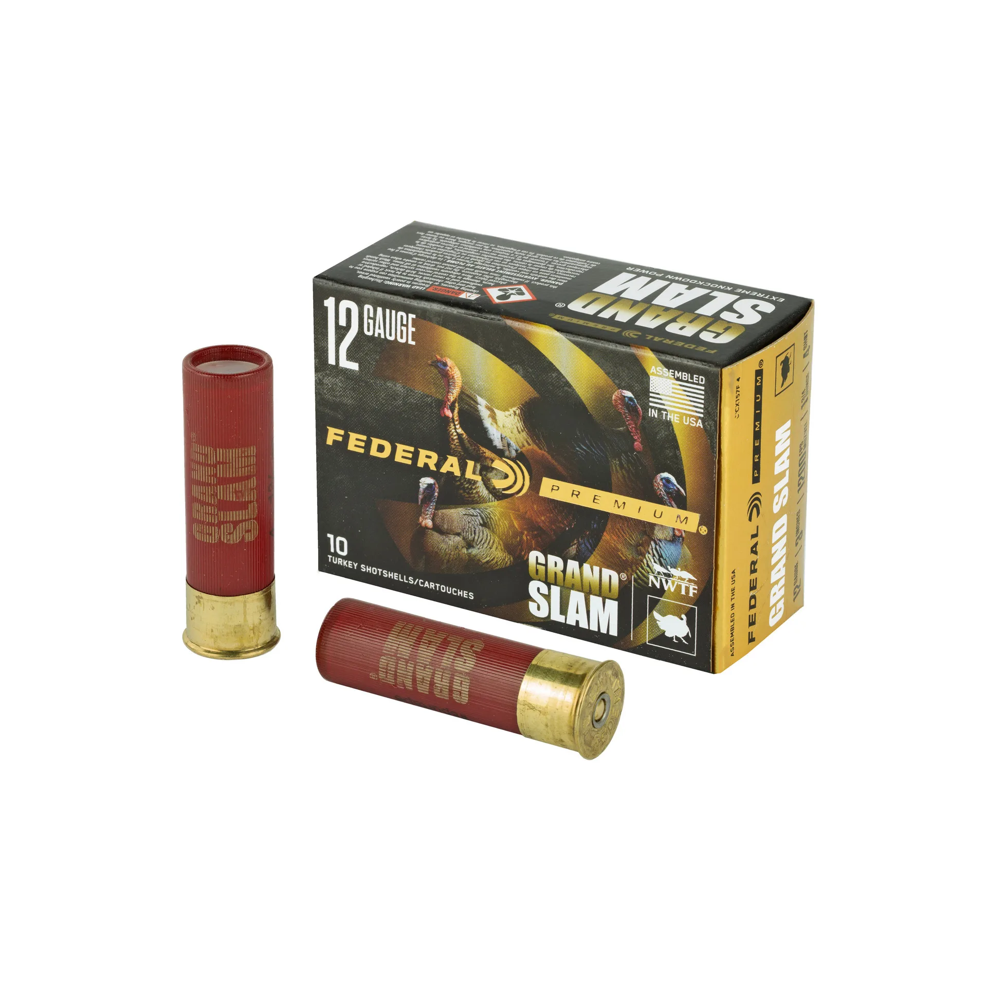 Federal Grand Slam Shotshell 12 Gauge 3" – #4 Shot, 1.75 oz, 10 Rounds (PFCX157F4)