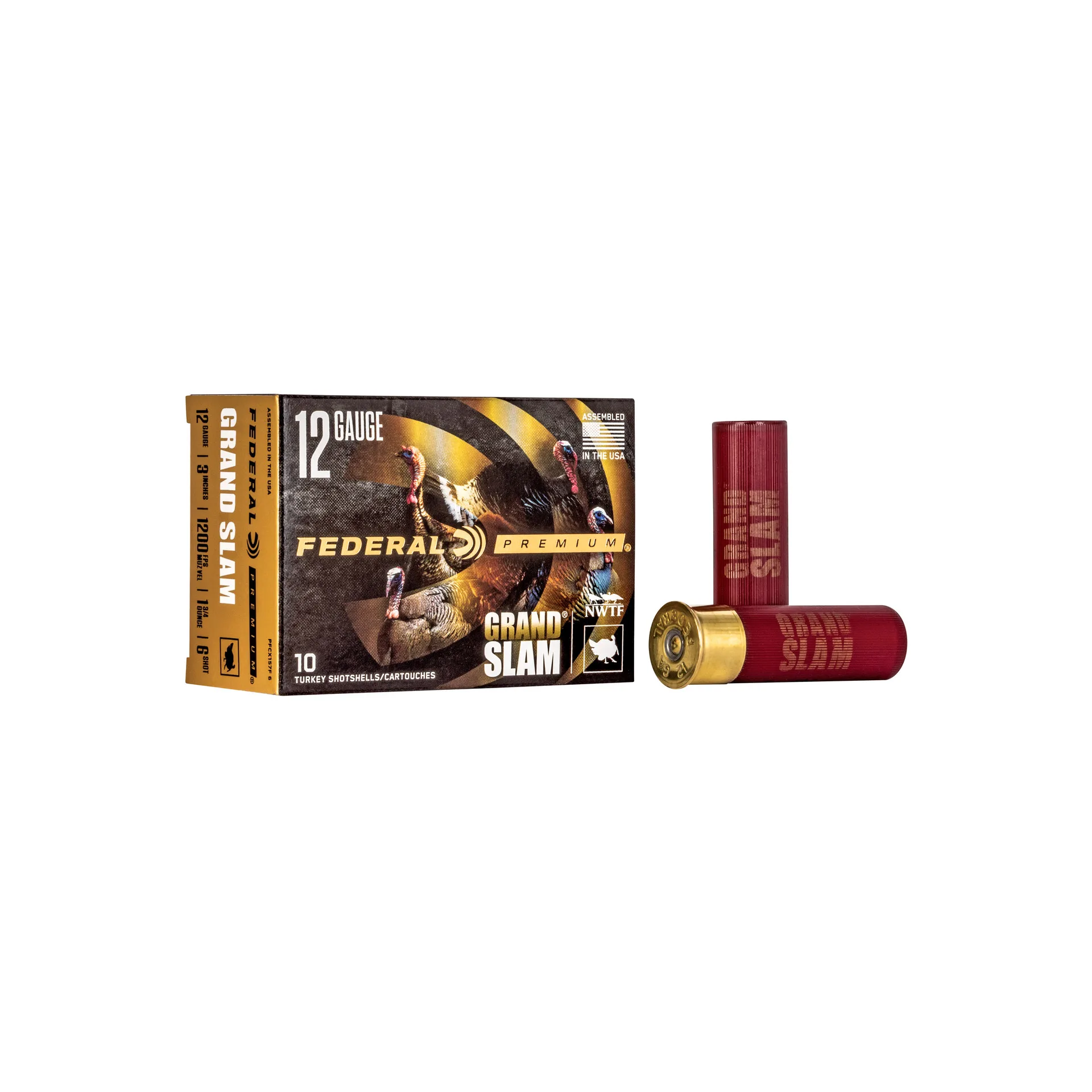 Federal Grand Slam Shotshell 12 Gauge 3" – #6 Shot, 1.75 oz, 10 Rounds (PFCX157F6)