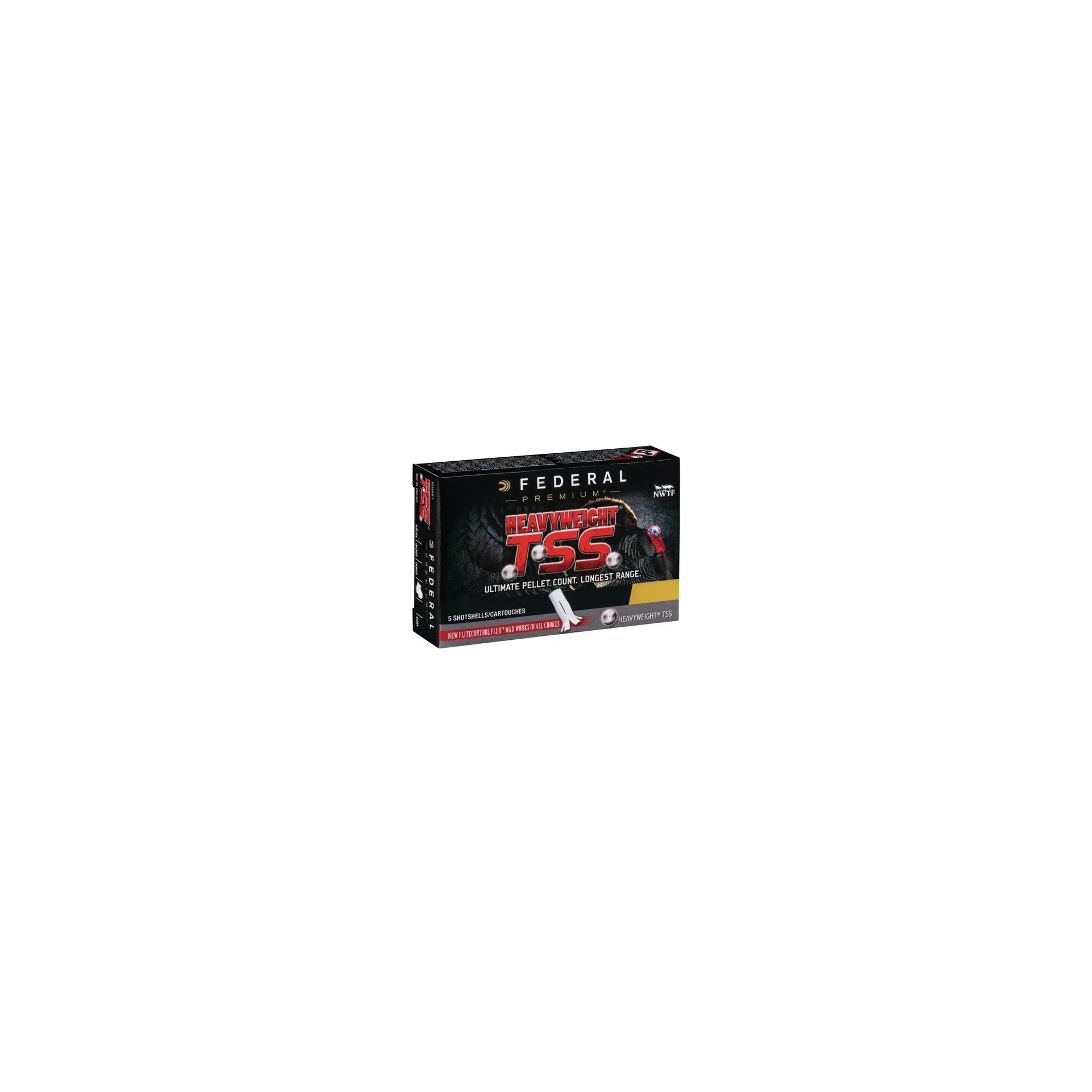 Federal Heavyweight TSS Shotshell 410 Gauge 3" – #9 Shot, 13/16 oz, 5 Rounds (PTSS419F9)