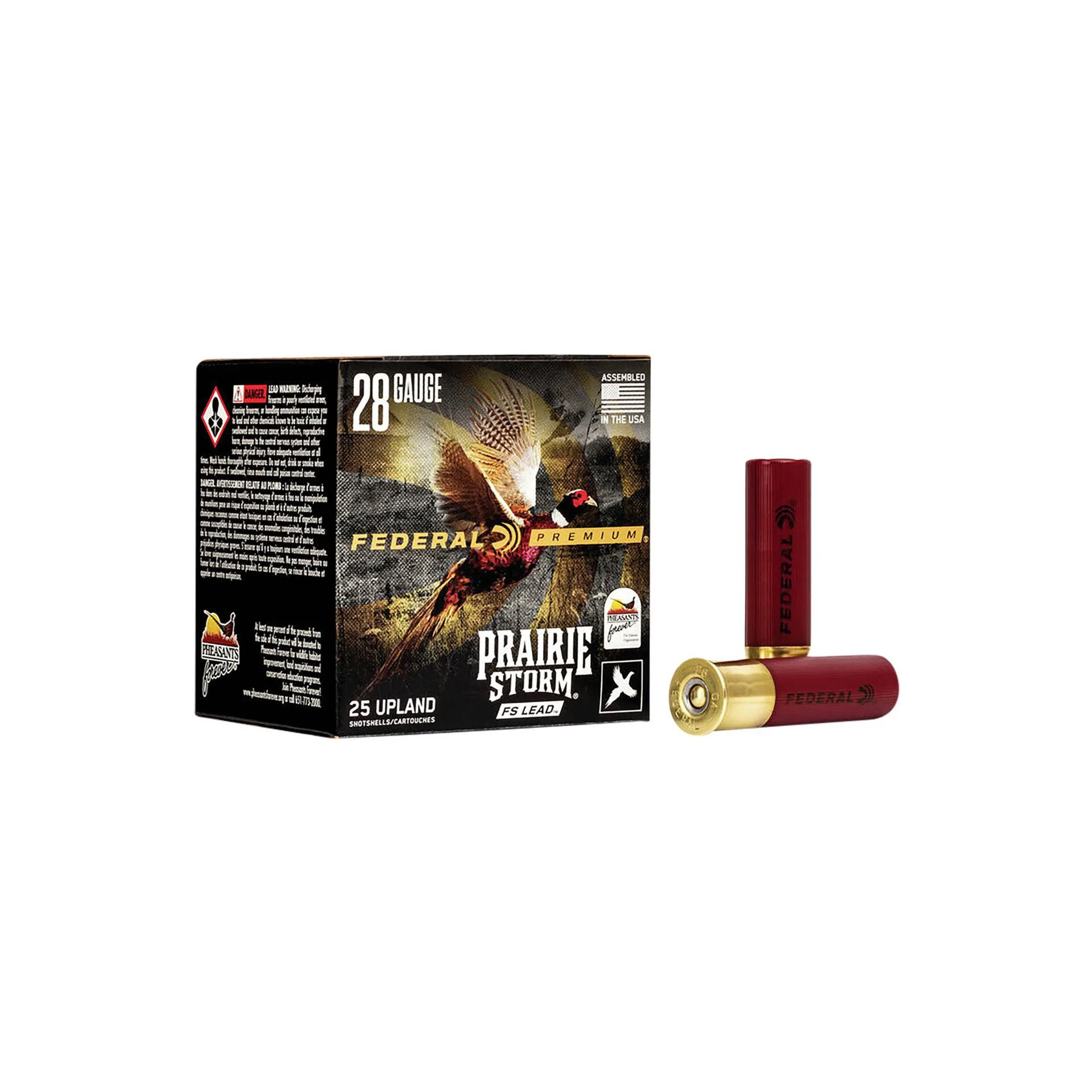 Federal Premium Prairie Storm Shotshell 28 Gauge 2.75" – #6 Shot, 13/16 oz, 25 Rounds (PFX289FS6)