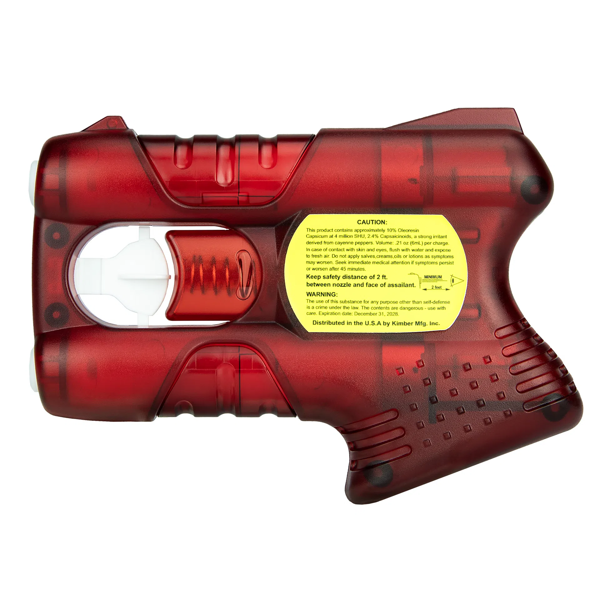 Kimber America Pepperblaster III Pepper Spray – 12 Pack Display, Red (LA98071)