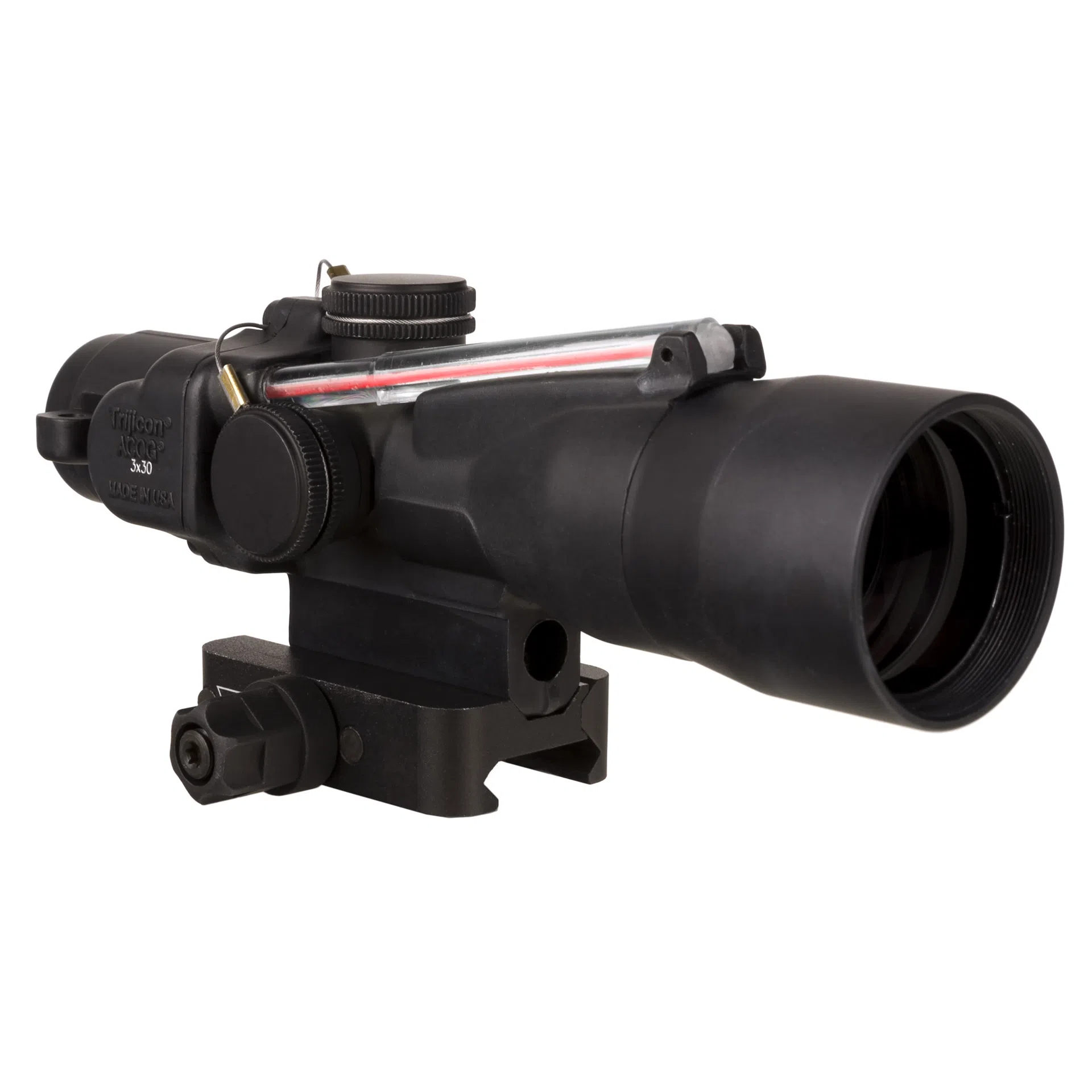 Trijicon ACOG Rifle Scope 3X30 for .300BLK – Red Crosshair Reticle, Q-LOC Mount (TA33-C-400383)