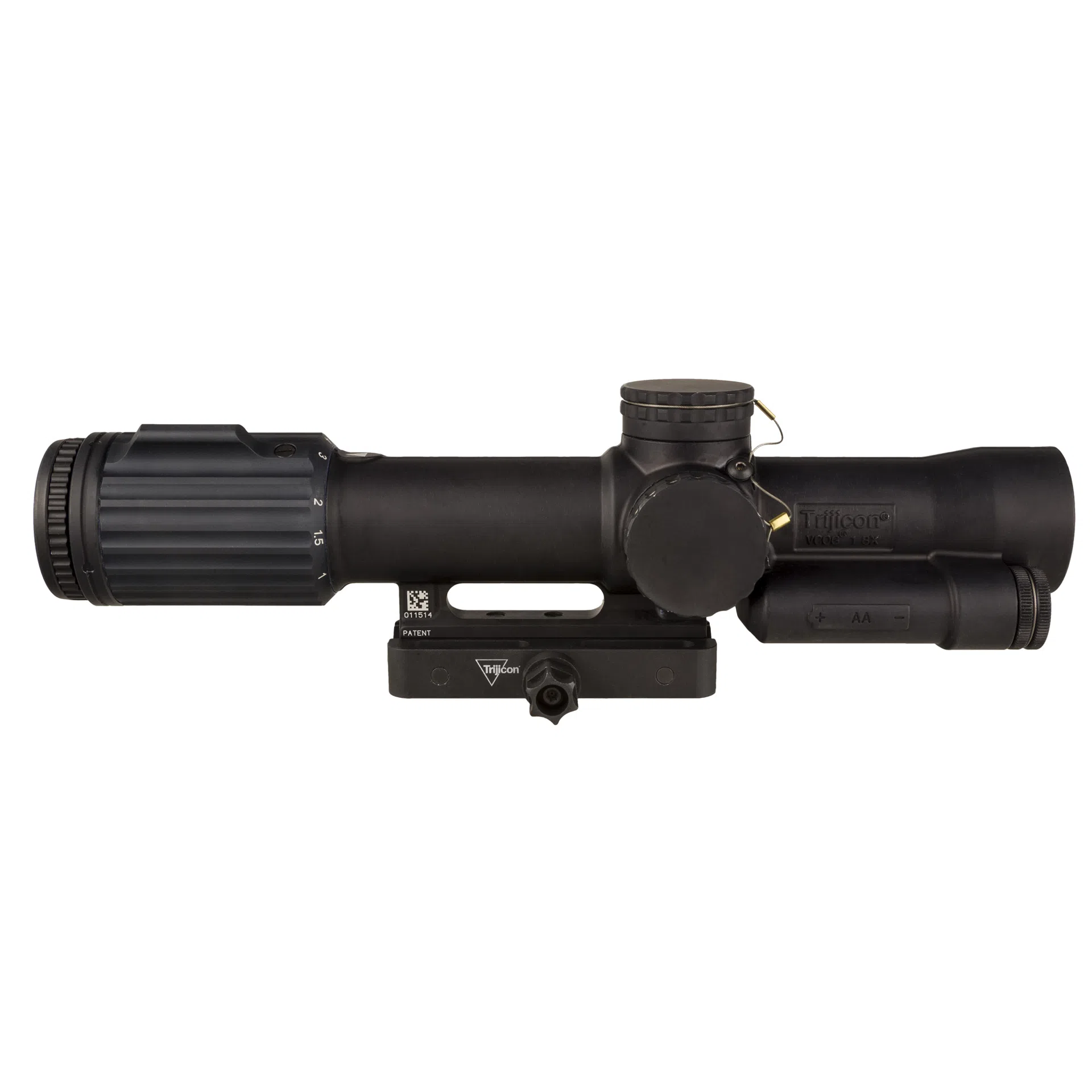 Trijicon VCOG 1-8x28 Rifle Scope – First Focal Plane, Illuminated Red MOA Crosshair Dot, Q-LOC Mount, Black (VC18-C-2400013)